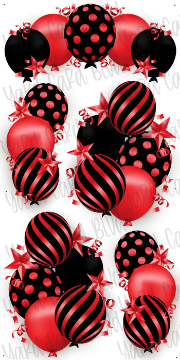 Celebrate Balloon Bundles - Black and Red