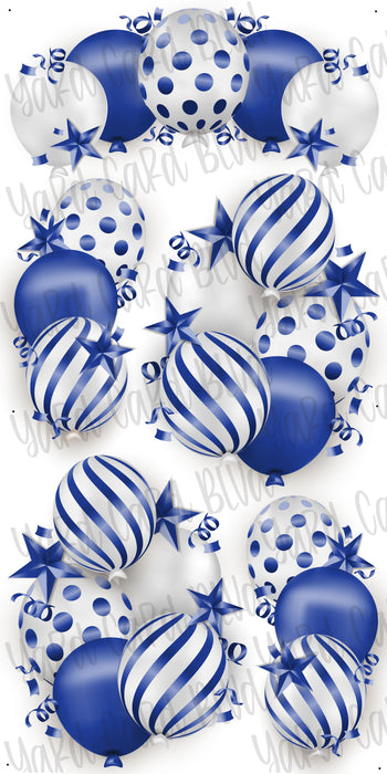 Celebrate Balloon Bundles - White and Blue