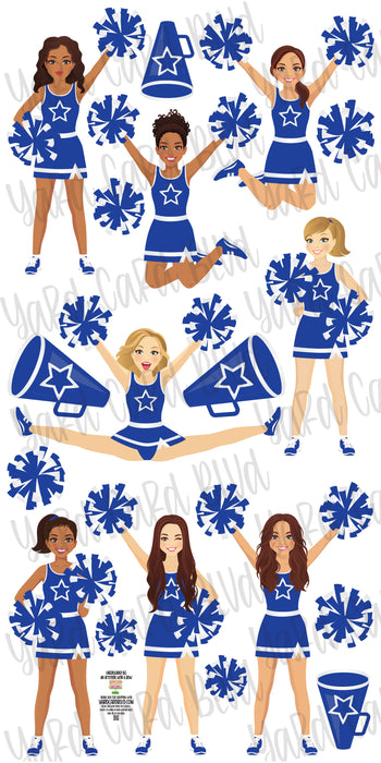 Cheer Squad Set Blue and White