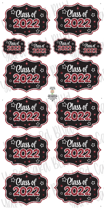 Class of 2022 Keepsake Scarlet Glitter