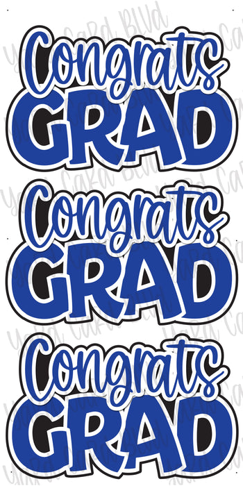 Congrats Grad Blue