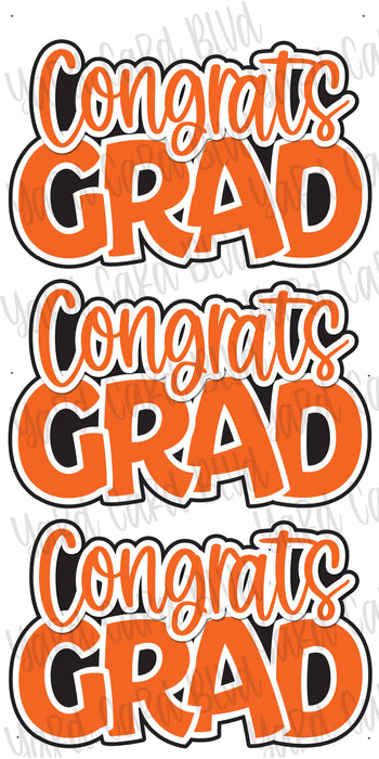 Congrats Grad Orange