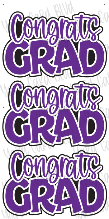 Congrats Grad Purple
