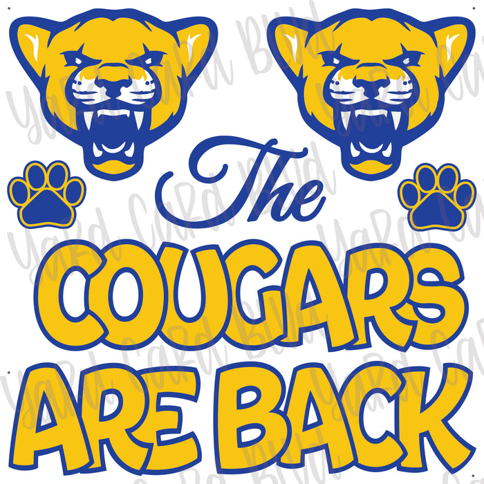 The Cougars Are Back Half Sheet