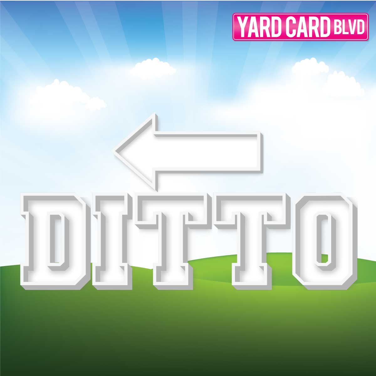 DITTO - Marquee Letters with Twinkle Light Holes — Yard Card Blvd