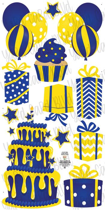 Blue and Yellow Flair Set