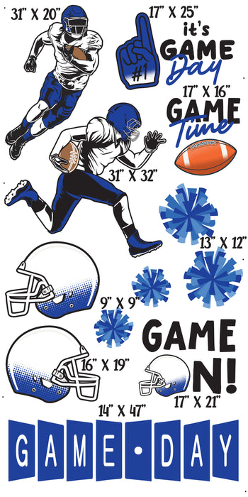 Game Day Football Set Blue and White