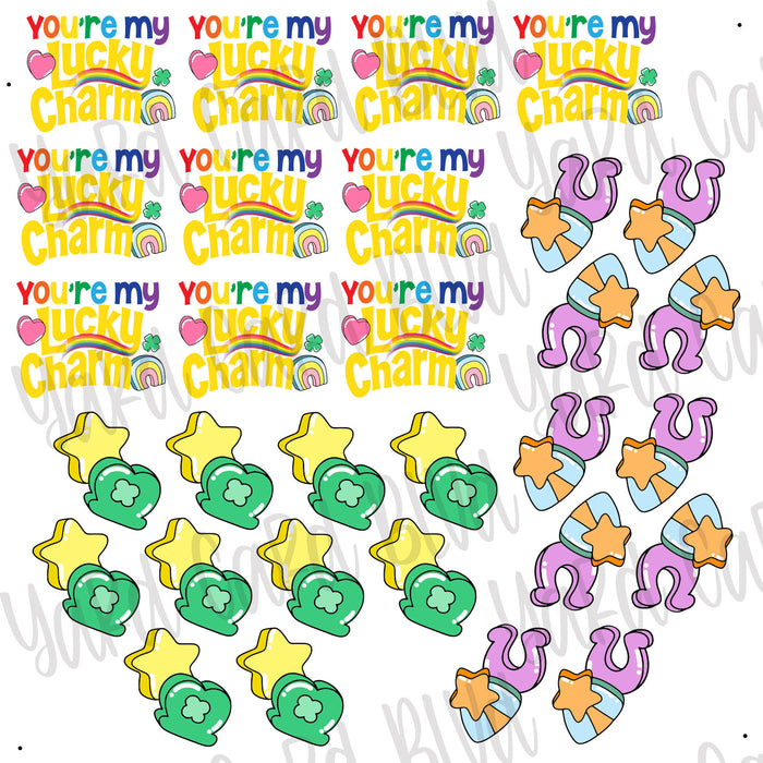 Bitty Bouquets - You're My Lucky Charm Half Sheet