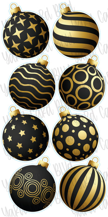 Ornaments - Black & Gold