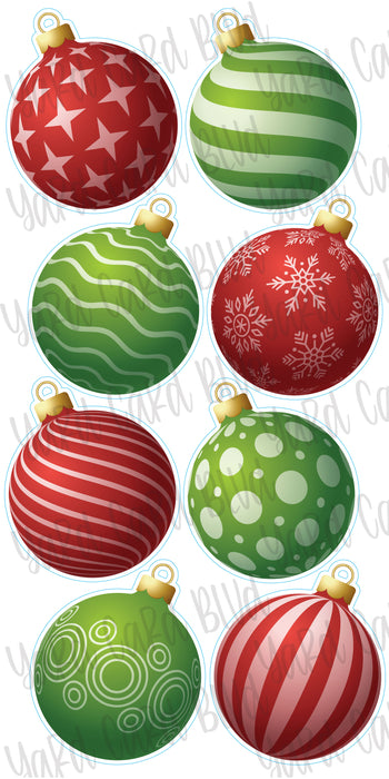 Ornaments - Red & Green