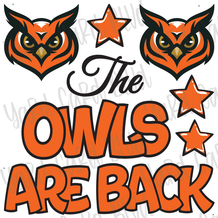 The Owls Are Back Half Sheet