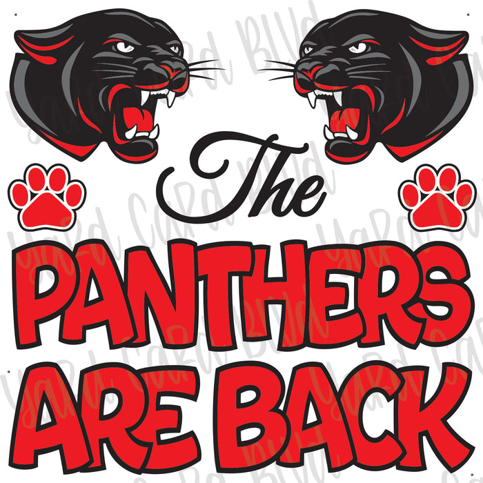 The Panthers Are Back Half Sheet - Version 2