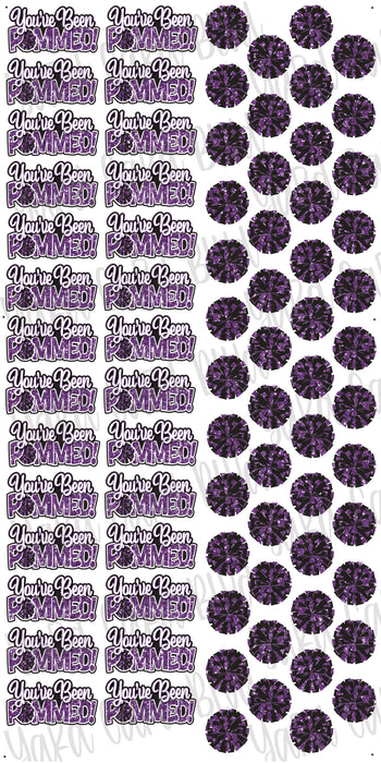 You've Been Pommed Bitty Bouquets - Black and Purple