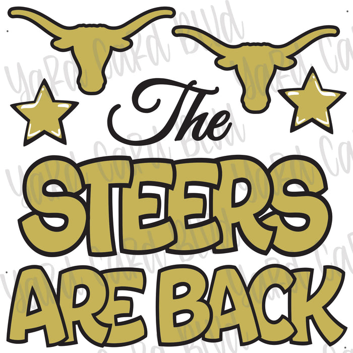The Steers Are Back Half Sheet