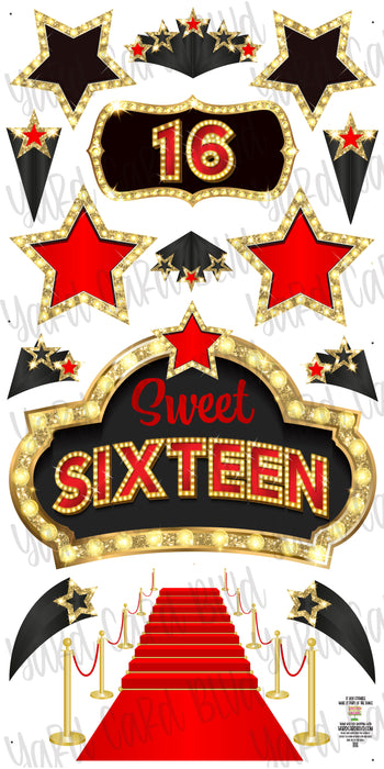 Red Carpet Sweet Sixteen Set