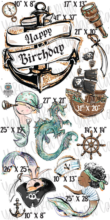 Tail of the Seas Merboys and Pirates Set