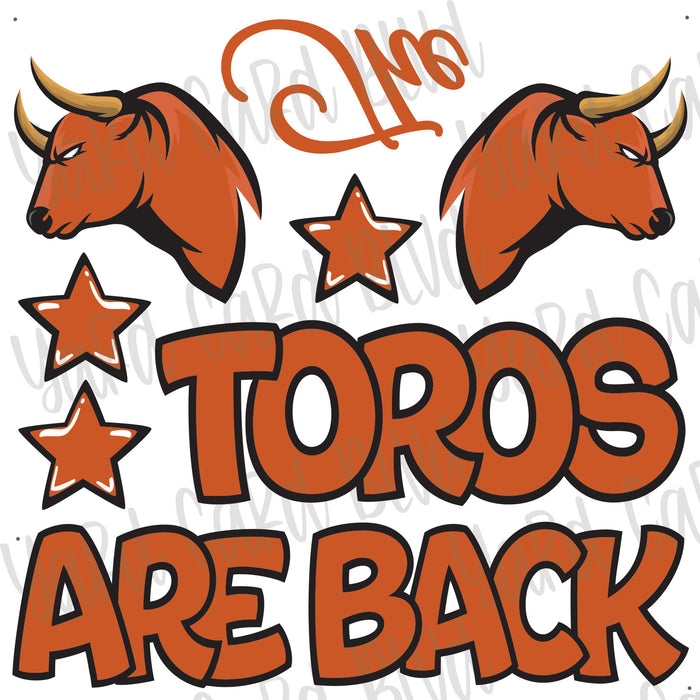 The Toros Are Back Half Sheet