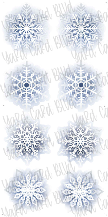 Twinkle Snowflakes with Light Holes