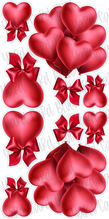 Valentine Heart Balloon Bundles