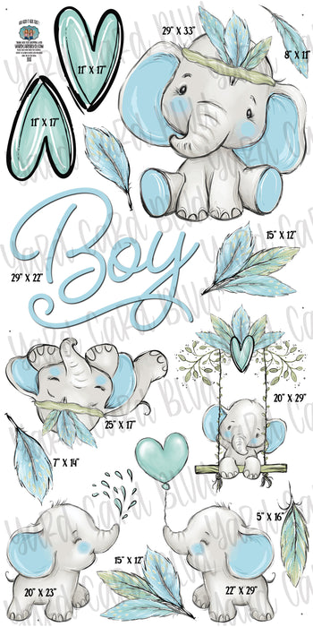 Baby Boy Elephant Set