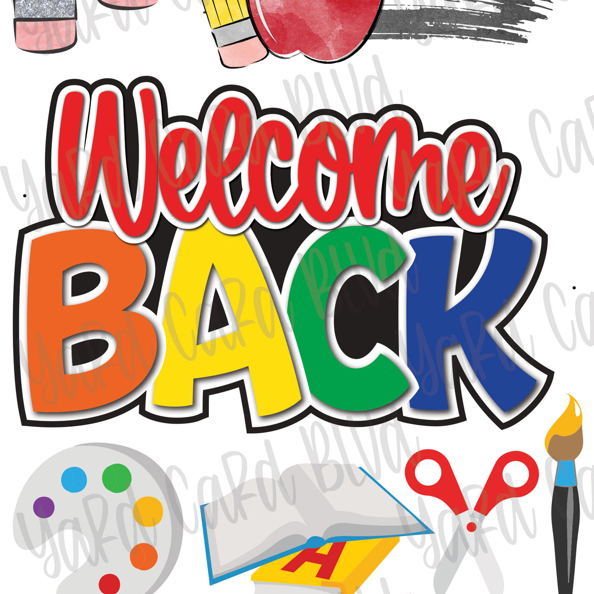 Welcome Back Photo Frame — Yard Card Blvd