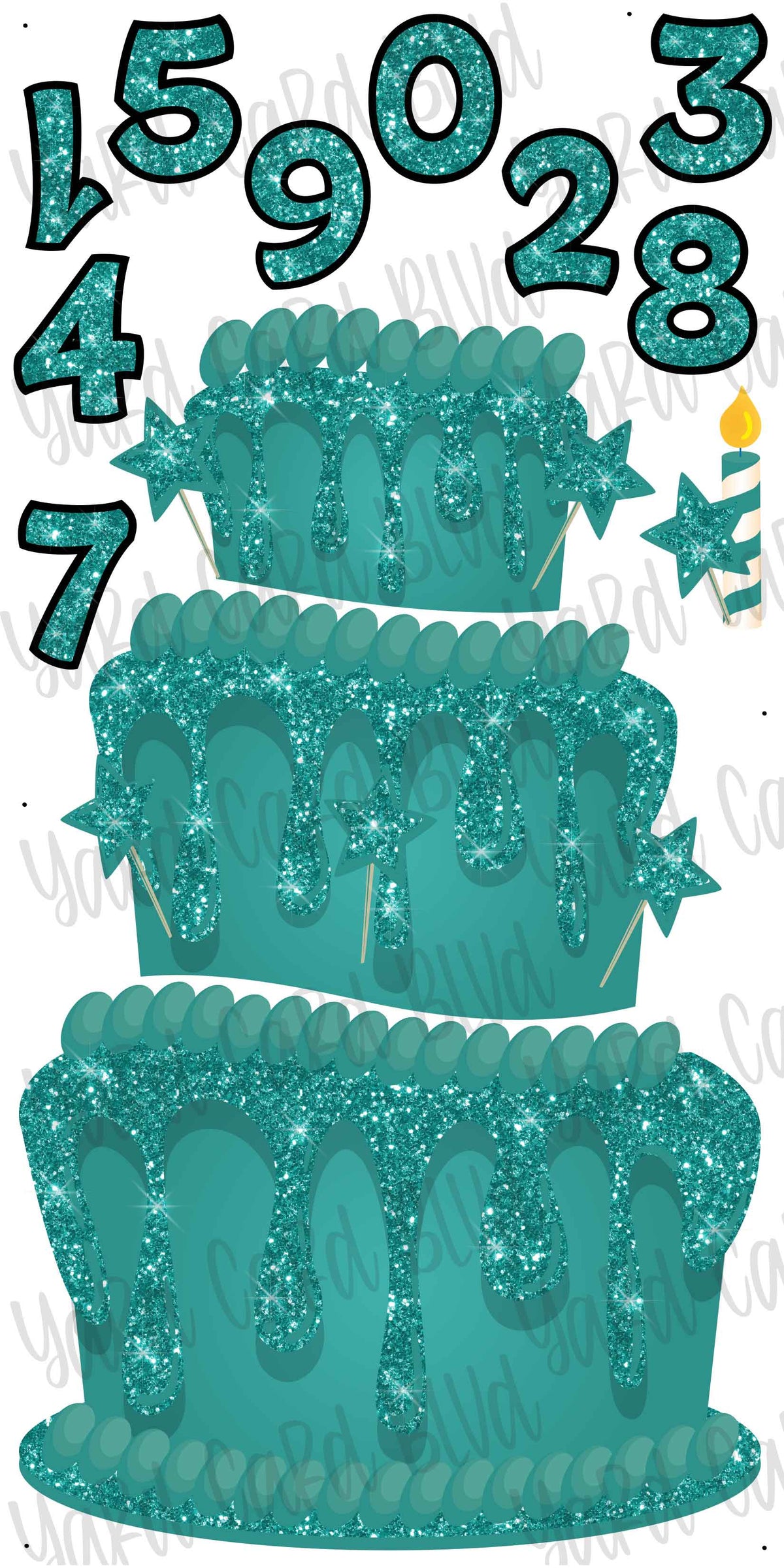 Colossal Cake! - Teal — Yard Card Blvd