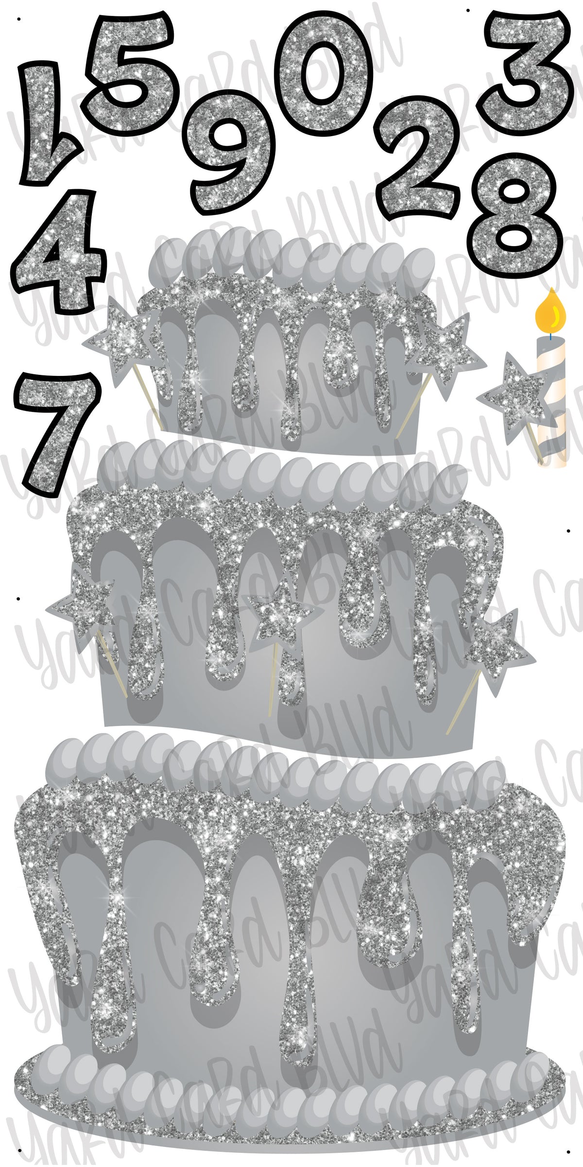 Colossal Cake! - Silver — Yard Card Blvd