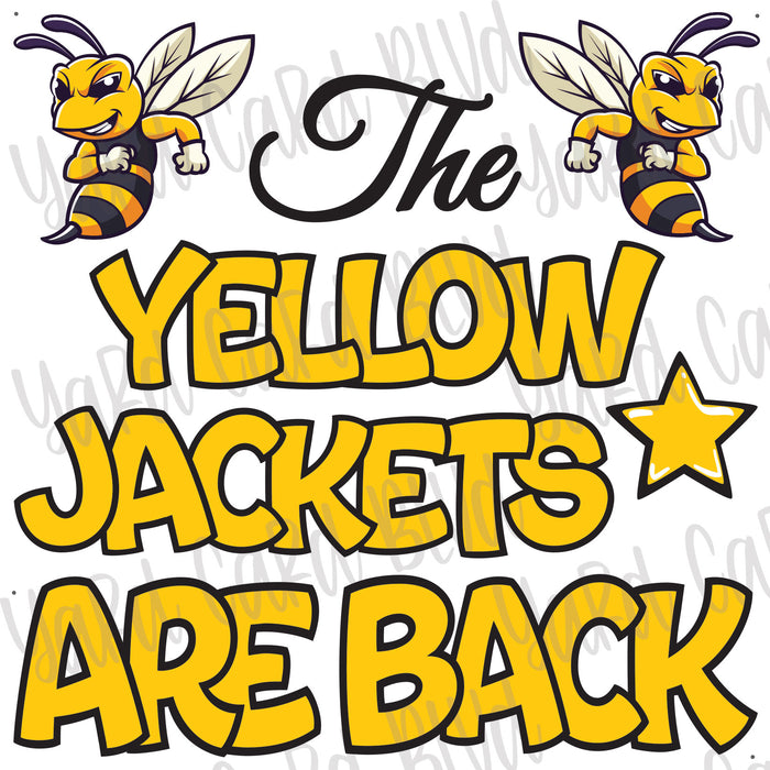 The Yellow Jackets Are Back Half Sheet